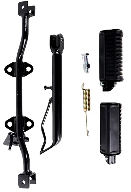 Conjunto barra posapie Vento Ryder 3.0, Lithium 150, Xpress 150, DT125 Clasica, DT125 Delivery, DT125 Sport, FT125, FT125 Delivery, FT125TS, Honda CGL125 Tool, Vento Proton 200, Lithium 2.0, Veloci Boxter 150  