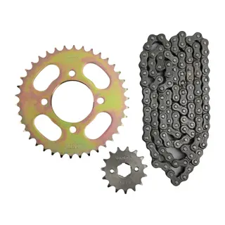 Kit sprocket (428H-120L 38T 15T) Veloci Razzer 200