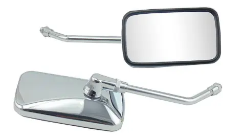 Espejos Chopper Cromado Cuadrado- Cruiser/Chopper 