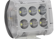 Faro auxiliar LED con estrobo 6 led contorno lateral azul-rojo- 	Universal 