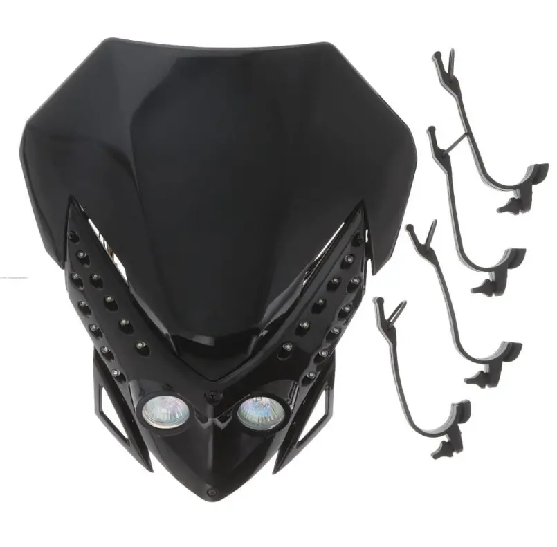 Mascara para moto con direccionales LED- Universal 