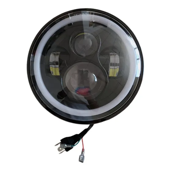Faro delantero Café Racer LED Lupa 