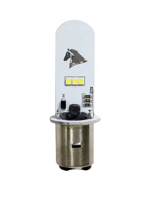 "Foco LED BA20D 2.5/5W 12V 6500K con estrobos "- Universal 