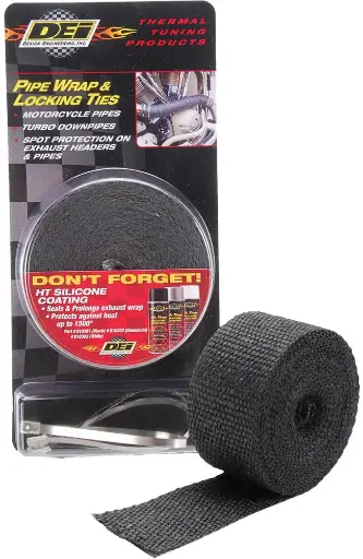 [790-01010] Cinta para mofle 2" ancho x 25¨ largo negro
