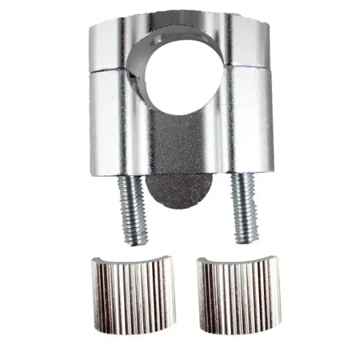 [BAS-A001PL] Soporte  para manubrio plata
