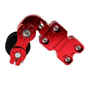 [AJC-027RJ] Ajustador de cadena CNC rojo ATV 