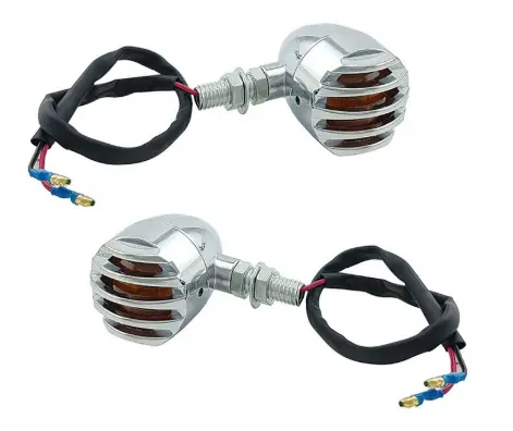 [DIR-3213-0924] Direccionales tipo chopper plateadas- Cruiser 