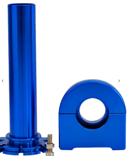 [PUÑ-1107-0001A]  Puño acelerador de aluminio azul con base
