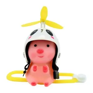 [ACC-007BL] Puerquito decorativo casco panda 