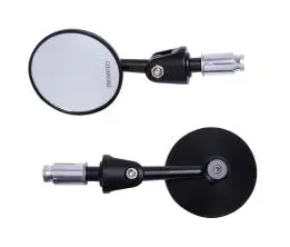 [4215-1055] Espejos redondos Cafe Racer Negro 