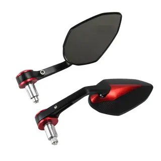 [16-5344-001] Espejos redondos  ZX-H2706-19 Rojo	Café Racer 