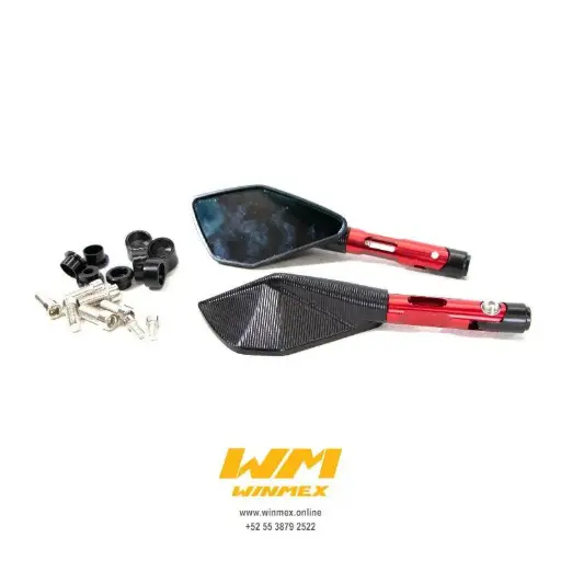 [ESP1001009-1] Espejos deportivos rojo-	Universal 