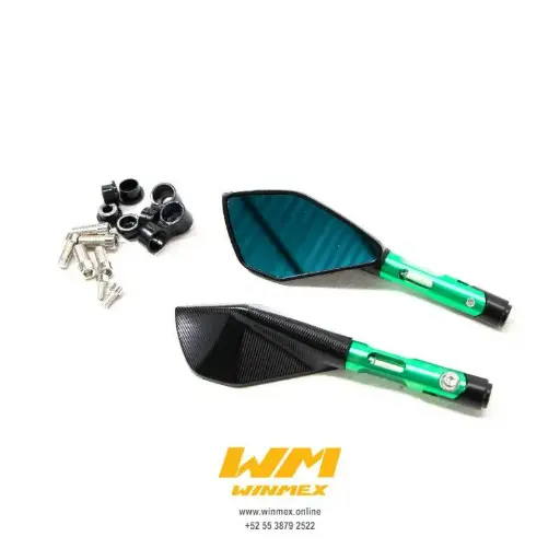 [ESP1001009-4] Espejos deportivos verde- Universal 
