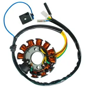 [EST-012] VM10010005 Estator Vento Atom 150 (11 bobinas)- Vento Atom 150 (20-22), Hotrod 150 (20-22), Phantom 150 ZX (20-22), Ruda 150 (20-22), Street Rod 150 (20-22), Terra 150 RZ (20-22), Terra 170S (24), Hypster 170, Phantom S 170 