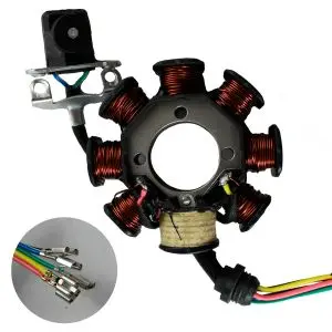 [EST-CGM-01] E05010034 Estator 125Z,150Z,150SZ, DM150 Roja, DT150 Basic, DT150 Clasica, DT150 Delivery, FT150 Delivery, FT150 Grafito, FT150S, FT150TS, RC125, Vento Rebelian 200 