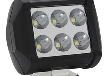 [RS-LED-13080W] Faro auxiliar LED con estrobo 6 led- Universal 