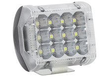 [RS-LED-13087W-BU-R] Faro auxiliar LED con estrobo 12 led contorno lateral azul y rojo-	Universal 