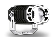 [RS-LED-13092Y-W] Faro auxiliar ojo de aguila con lupa y luz blanca y amarilla- 	Universal 