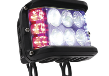 [RS-LED-13039W-RBU] Faro auxiliar cuadrado azul y rojo- Universal 
