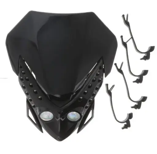 [4216-1043] Mascara para moto con direccionales LED- Universal 