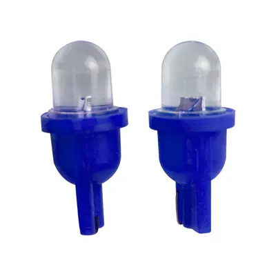 [18-5028-001] Foco pellizco LED T10 12V azul x2	Universal 