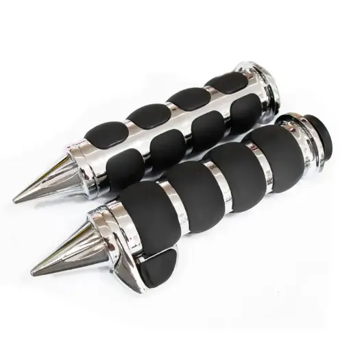 [PNHLY100103] Grips Chopper cromados con pico 1"- Cruiser 