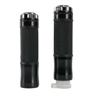 [39-5584-001] Grips aluminio negro- Universal 