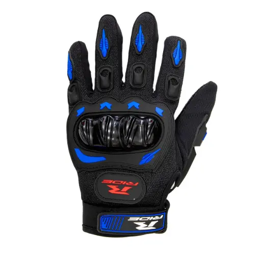 [MOTGT320] Guantes Urban negro/azul M- Universal 