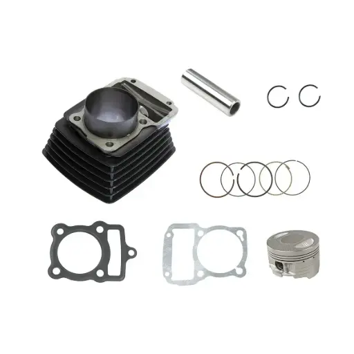 [E0304KC08] Kit cilindro motor  CGH 150CC Negro (piston corto)- DT150 Sport, FT150, FT150 AzulP, FT150 GT Grafito, FT150_G, FT150G Negra, FT150GTI, FT150GTS ,150SZ, 150Z,DM150 Roja,DT150 Clasica,DT150 Delivery, Vento Lithium 2.0,Ryder 3.0,Xpress 150 